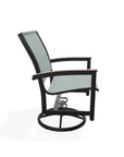 Bazza Sling Swivel Rocker MGP Arm Accents-Outdoor Accent Chairs-Telescope-LOOMLAN