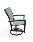 Bazza Sling Swivel Rocker MGP Arm Accents-Outdoor Accent Chairs-Telescope-LOOMLAN