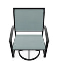 Bazza Sling Swivel Rocker MGP Arm Accents-Outdoor Accent Chairs-Telescope-LOOMLAN