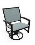 Bazza Sling Swivel Rocker MGP Arm Accents-Outdoor Accent Chairs-Telescope-LOOMLAN
