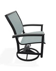 Bazza Sling Swivel Rocker MGP Arm Accents-Outdoor Accent Chairs-Telescope-LOOMLAN