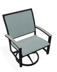 Bazza Sling Swivel Rocker MGP Arm Accents-Outdoor Accent Chairs-Telescope-LOOMLAN