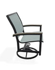 Bazza Sling Swivel Rocker MGP Arm Accents-Outdoor Accent Chairs-Telescope-LOOMLAN