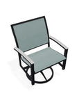 Bazza Sling Swivel Rocker MGP Arm Accents-Outdoor Accent Chairs-Telescope-LOOMLAN