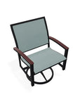 Bazza Sling Swivel Rocker MGP Arm Accents-Outdoor Accent Chairs-Telescope-LOOMLAN