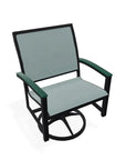 Bazza Sling Swivel Rocker MGP Arm Accents-Outdoor Accent Chairs-Telescope-LOOMLAN