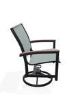 Bazza Sling Swivel Rocker MGP Arm Accents-Outdoor Accent Chairs-Telescope-LOOMLAN