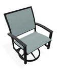 Bazza Sling Swivel Rocker MGP Arm Accents-Outdoor Accent Chairs-Telescope-LOOMLAN