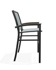 Bazza Stacking Bar Height MGP Armed Cafe Chair-Outdoor Bar Stools-Telescope-LOOMLAN