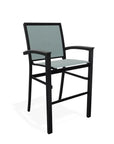 Bazza Stacking Bar Height MGP Armed Cafe Chair-Outdoor Bar Stools-Telescope-LOOMLAN