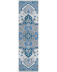 LOOMLAN Rugs Bellaya Blue Washable Indoor-Outdoor Rug