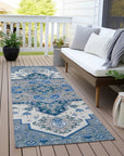 LOOMLAN Rugs Bellaya Blue Washable Indoor-Outdoor Rug
