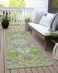 LOOMLAN Rugs Bellaya Green Washable Indoor-Outdoor Rug