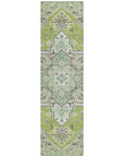 LOOMLAN Rugs Bellaya Green Washable Indoor-Outdoor Rug