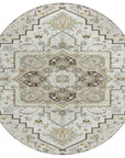 LOOMLAN Rugs Bellaya Ivory Washable Indoor-Outdoor Rug