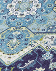 LOOMLAN Rugs Bellaya Navy Washable Indoor-Outdoor Rug
