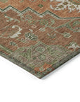 LOOMLAN Rugs Bellaya Rust Washable Indoor-Outdoor Rug