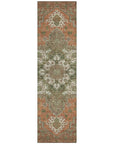LOOMLAN Rugs Bellaya Rust Washable Indoor-Outdoor Rug