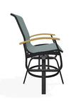Telescope Belle Isle Sling Balcony Height Swivel Arm Chair