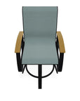 Telescope Belle Isle Sling Balcony Height Swivel Arm Chair