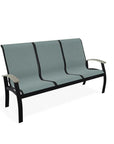 Belle Isle Sling Polymer Arms 2 - Seat Glider - LOOMLAN - Telescope - Outdoor Sofas & Loveseats