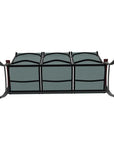 Belle Isle Sling Polymer Arms 2 - Seat Glider - LOOMLAN - Telescope - Outdoor Sofas & Loveseats