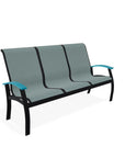Belle Isle Sling Polymer Arms 2 - Seat Glider - LOOMLAN - Telescope - Outdoor Sofas & Loveseats