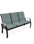 Belle Isle Sling Polymer Arms 2 - Seat Glider - LOOMLAN - Telescope - Outdoor Sofas & Loveseats