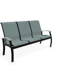 Belle Isle Sling Polymer Arms 2 - Seat Glider - LOOMLAN - Telescope - Outdoor Sofas & Loveseats