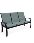 Belle Isle Sling Polymer Arms 2 - Seat Glider - LOOMLAN - Telescope - Outdoor Sofas & Loveseats