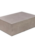 Bloc Concrete Outdoor Rectangular Coffee Table - LOOMLAN - Urbia - Outdoor Coffee Tables