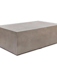Bloc Concrete Outdoor Rectangular Coffee Table - LOOMLAN - Urbia - Outdoor Coffee Tables