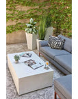 Bloc Concrete Outdoor Rectangular Coffee Table - LOOMLAN - Urbia - Outdoor Coffee Tables