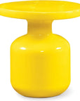 Bottle Accent Table - Mustard Yellow Outdoor End Table - LOOMLAN - Seasonal Living - Outdoor Side Tables