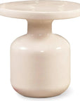 Bottle Accent Table - White Outdoor End Table - LOOMLAN - Seasonal Living - Outdoor Side Tables