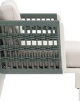 Bridgehampton Aluminum White Armchair - LOOMLAN - Zuo Modern - Outdoor Accent Chairs