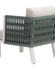 Bridgehampton Aluminum White Armchair - LOOMLAN - Zuo Modern - Outdoor Accent Chairs