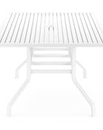 Bristol Aluminum Outdoor Dining Table - LOOMLAN - Sunset West - Outdoor Dining Tables