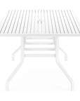 Bristol Aluminum Outdoor Dining Table - LOOMLAN - Sunset West - Outdoor Dining Tables