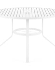 Bristol Aluminum Round Outdoor Dining Table - LOOMLAN - Sunset West - Outdoor Dining Tables