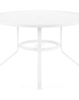 Bristol Aluminum Round Outdoor Dining Table - LOOMLAN - Sunset West - Outdoor Dining Tables