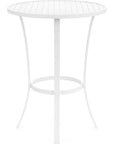 Bristol Aluminum Round Outdoor Pub Table - LOOMLAN - Sunset West - Outdoor Counter Tables
