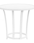Bristol Aluminum Round Outdoor Pub Table - LOOMLAN - Sunset West - Outdoor Counter Tables