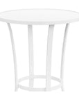 Bristol Aluminum Round Outdoor Pub Table - LOOMLAN - Sunset West - Outdoor Counter Tables
