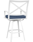 Bristol Sunbrella Swivel Outdoor Barstool - LOOMLAN - Sunset West - Outdoor Bar Stools