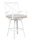 Bristol Sunbrella Swivel Outdoor Barstool - LOOMLAN - Sunset West - Outdoor Bar Stools