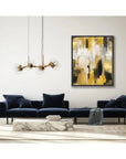 LOOMLAN Brush Tones I d Canvas Art For Living Room