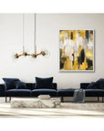 LOOMLAN Brush Tones I d Canvas Art For Living Room