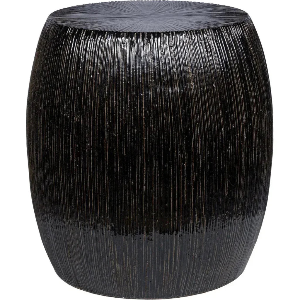 Bud Stool/Accent Table - Black Outdoor End Table - LOOMLAN - Seasonal Living - Garden Stools