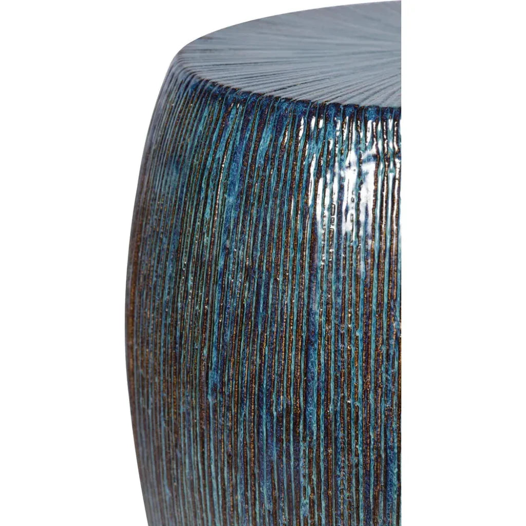 Bud Stool/Accent Table - Blue Outdoor End Table - LOOMLAN - Seasonal Living - Garden Stools